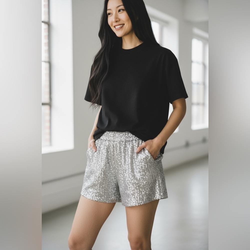 Elise Sequin Shorts Size S